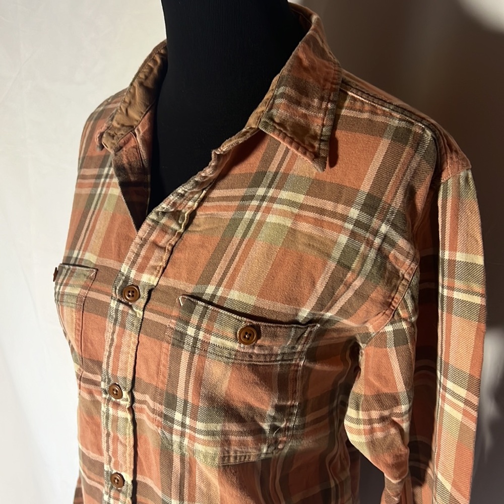Frye Plaid Button Down Shirt, Preppy, Size L